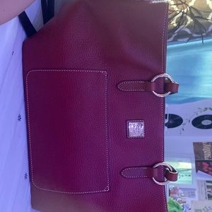 Red purse Dooney and bourke